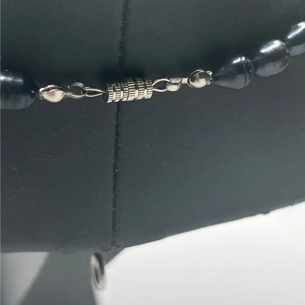 Black Beaded Choker Necklace